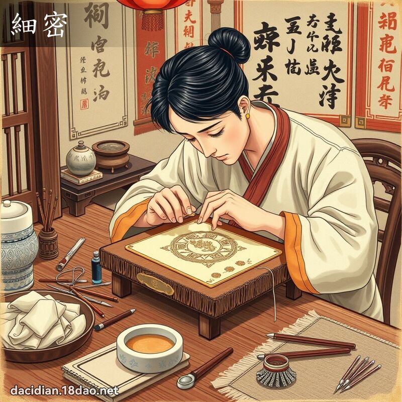 細密 - 國語大辭典配圖
