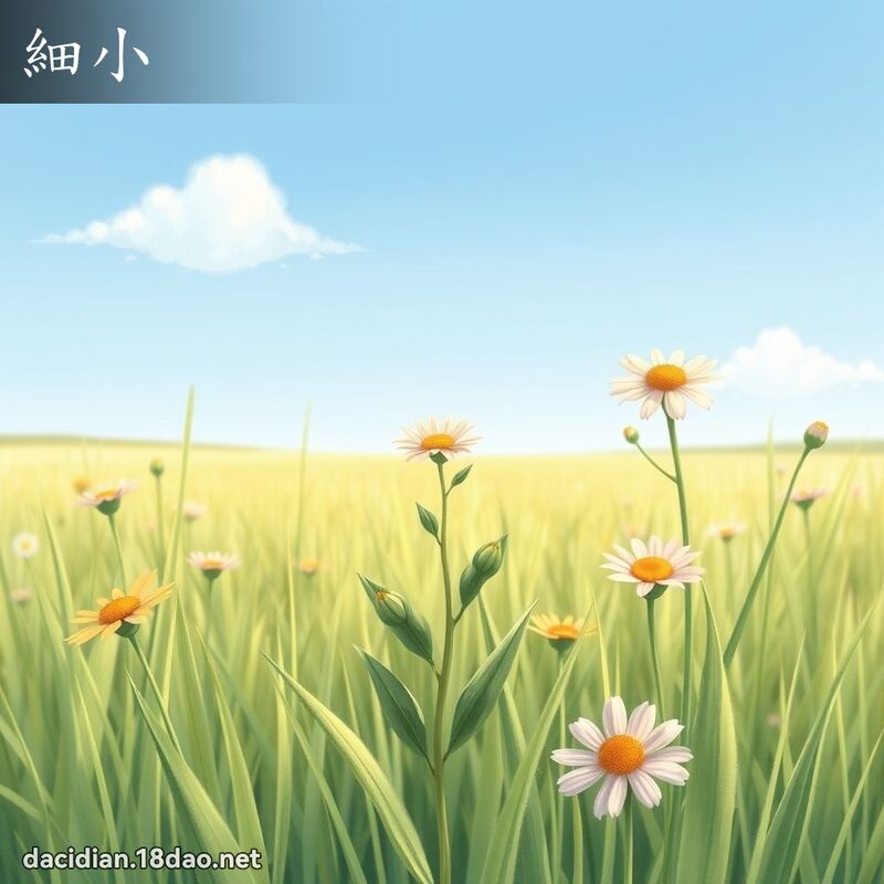 细小 - 国语大辞典配图