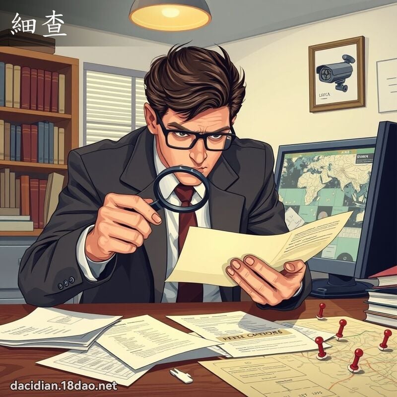細查 - 國語大辭典配圖
