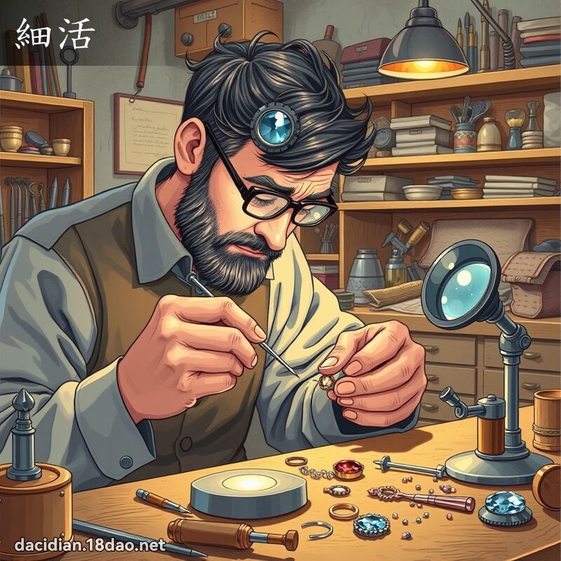 细活 - 国语大辞典配图