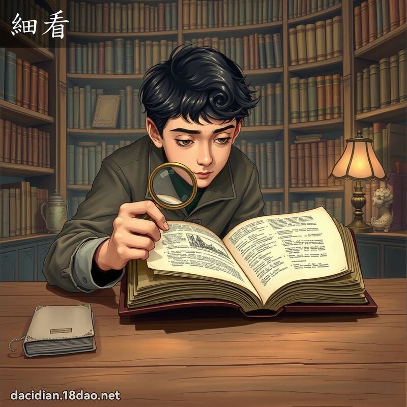 細看 - 國語大辭典配圖