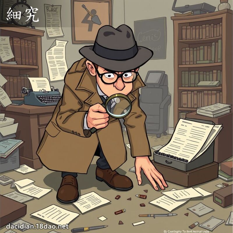 细究 - 国语大辞典配图