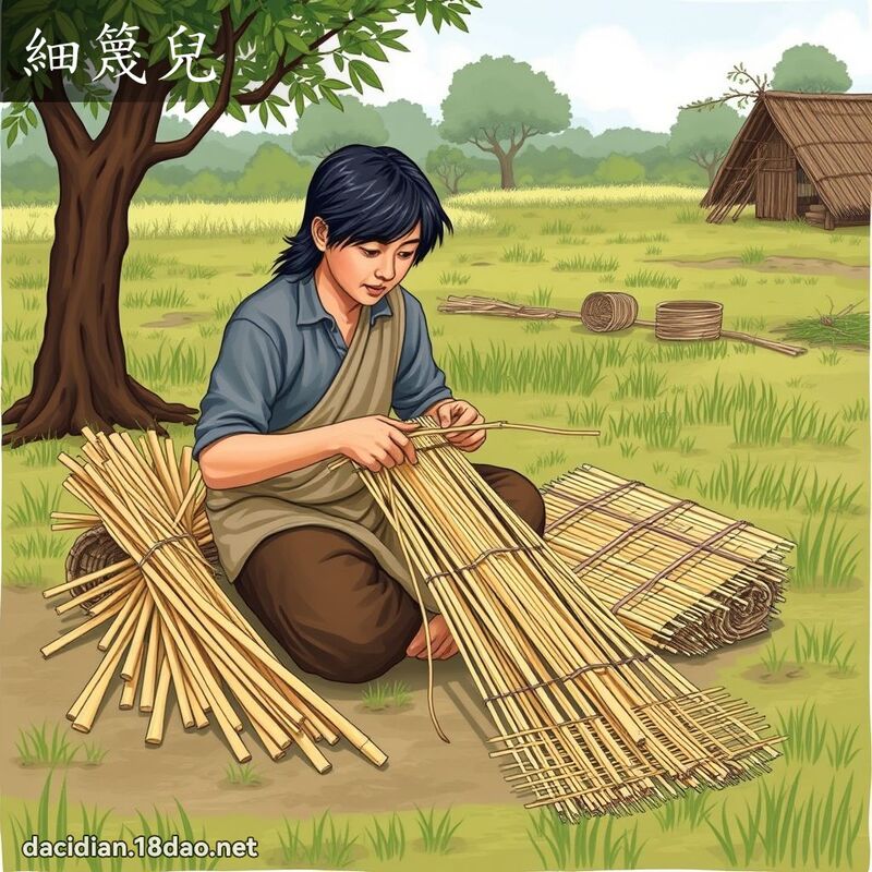 細篾兒 - 國語大辭典配圖
