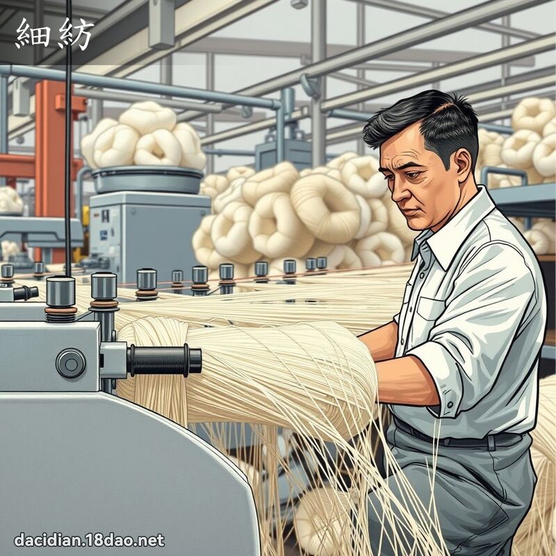 细纺 - 国语大辞典配图