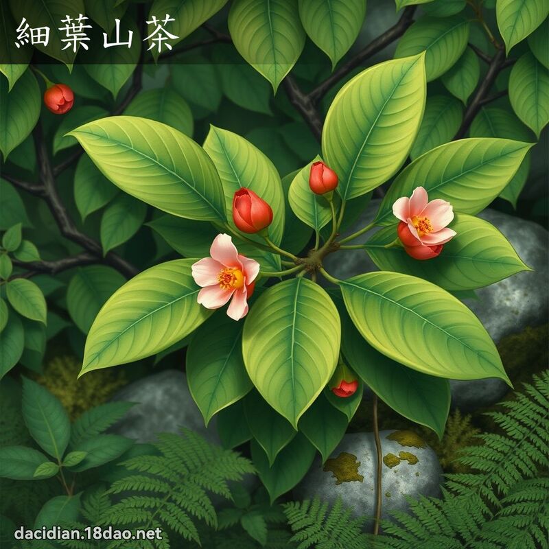 細葉山茶 - 國語大辭典配圖