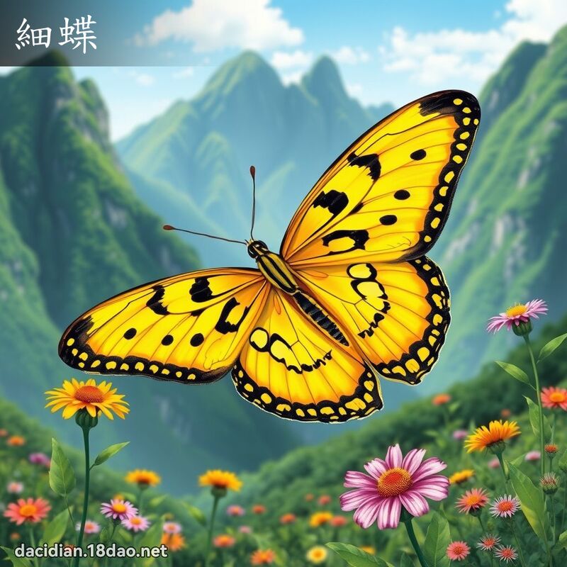 細蝶 - 國語大辭典配圖