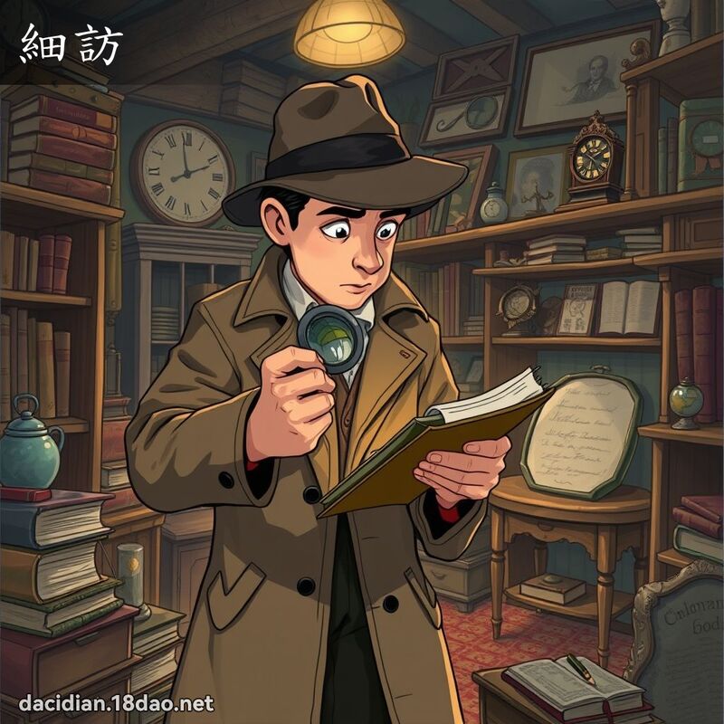 細訪 - 國語大辭典配圖