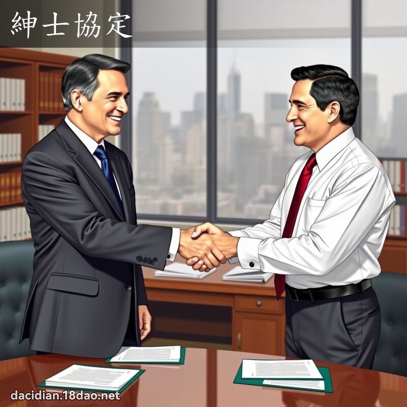 紳士協定 - 國語大辭典配圖