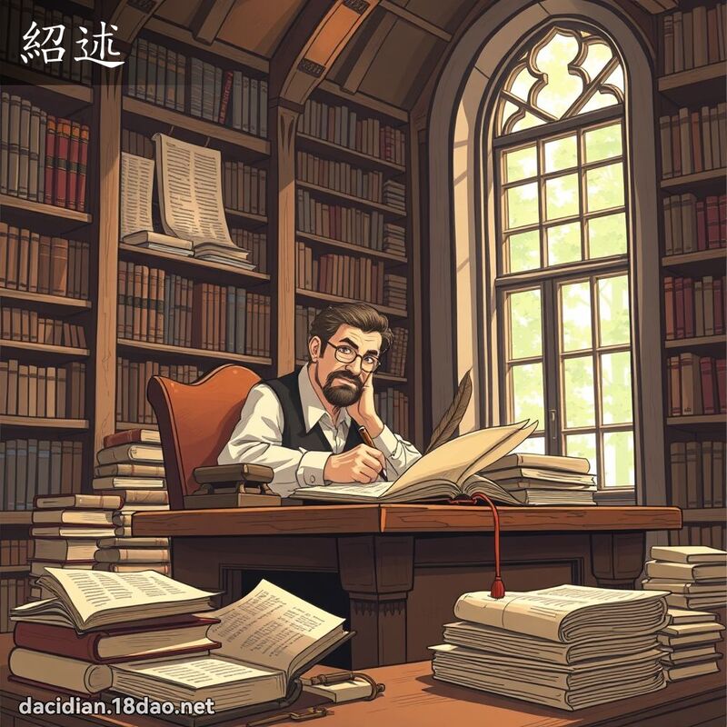 紹述 - 國語大辭典配圖