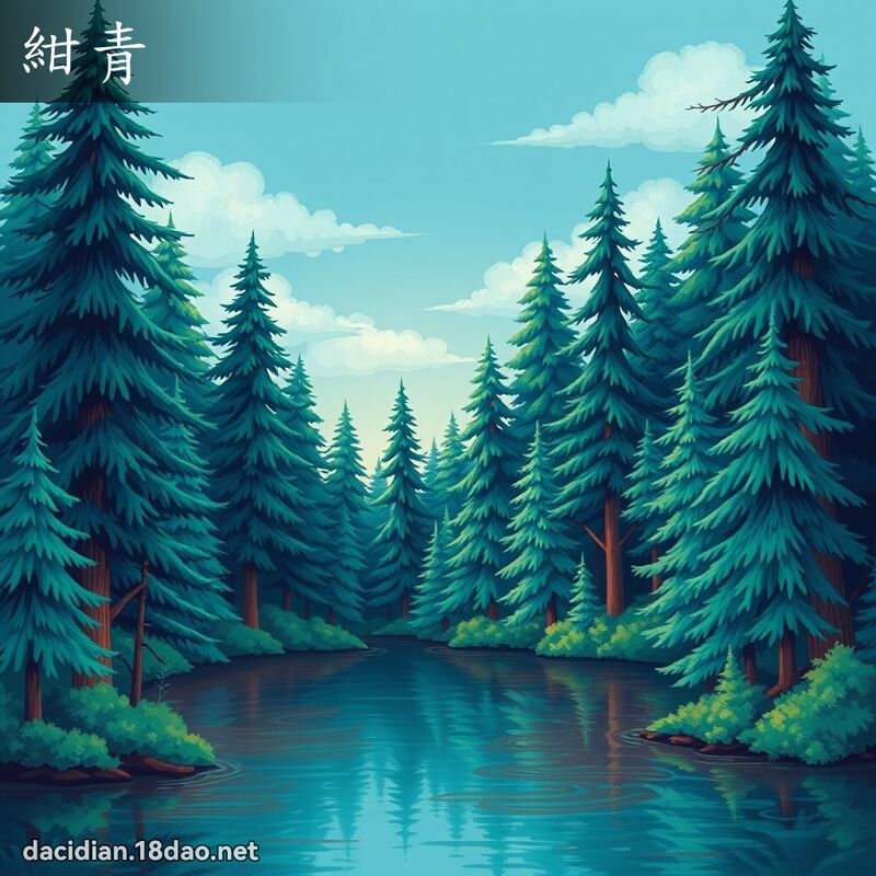 紺青 - 國語大辭典配圖
