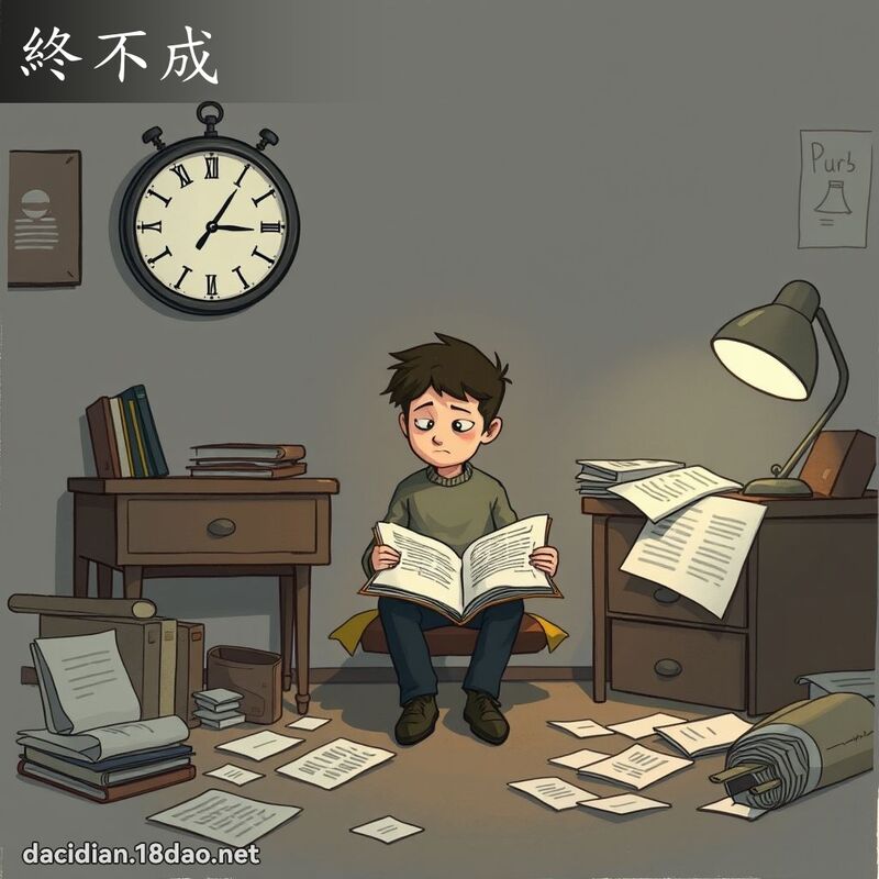 終不成 - 國語大辭典配圖