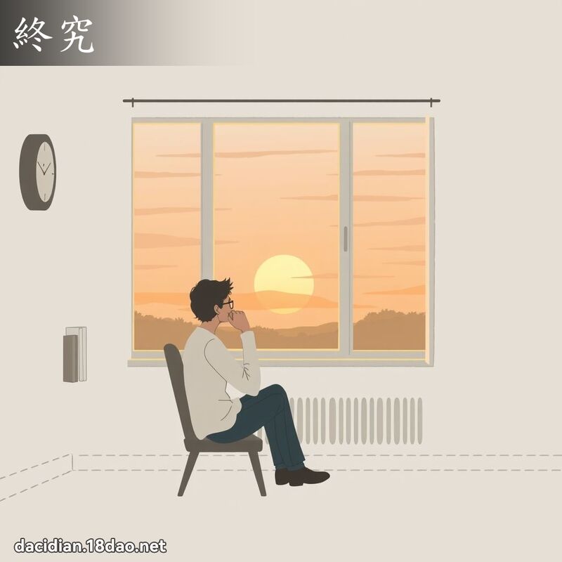 終究 - 國語大辭典配圖