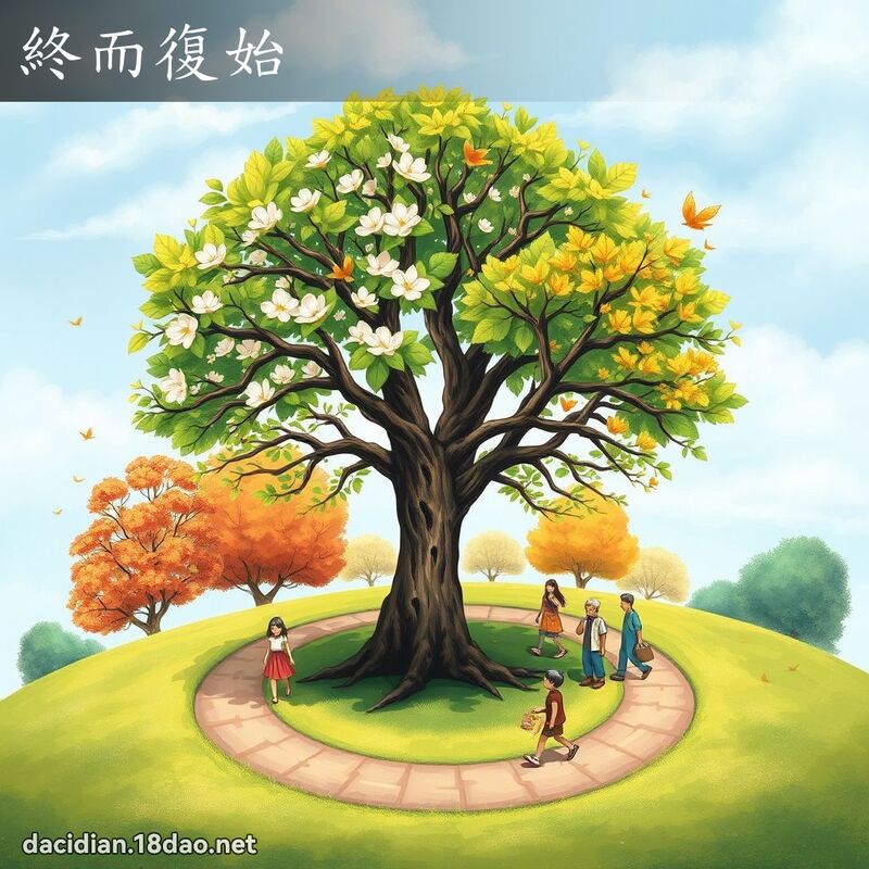 终而復始 - 国语大辞典配图