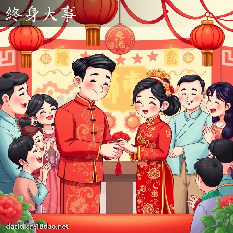 終身大事 - 國語大辭典配圖