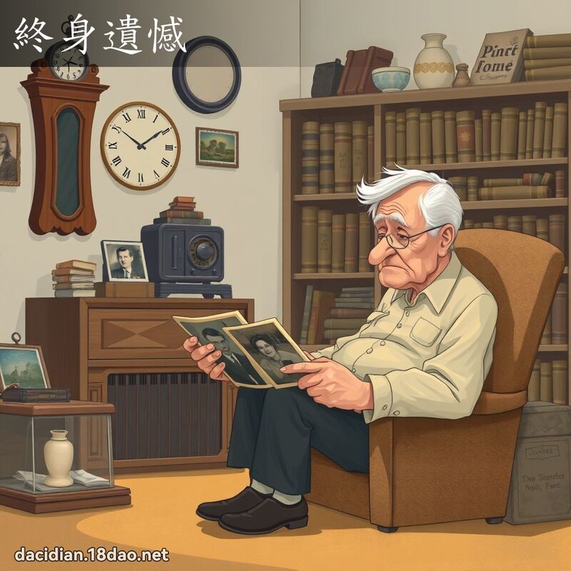 终身遗憾 - 国语大辞典配图