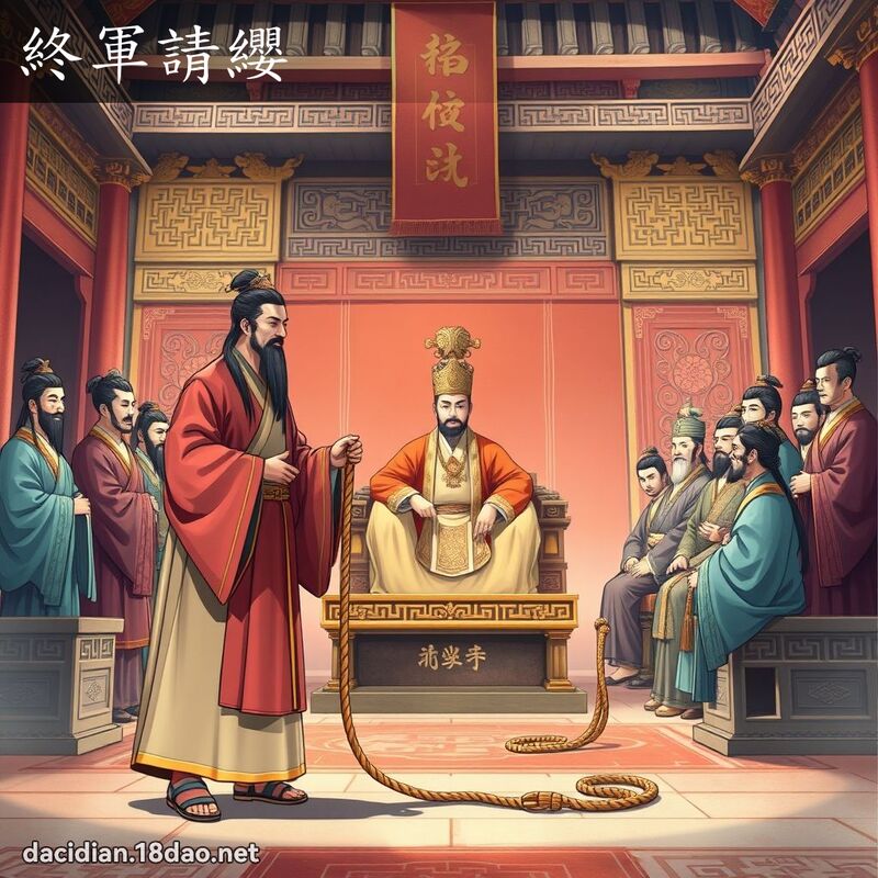 终军请缨 - 国语大辞典配图