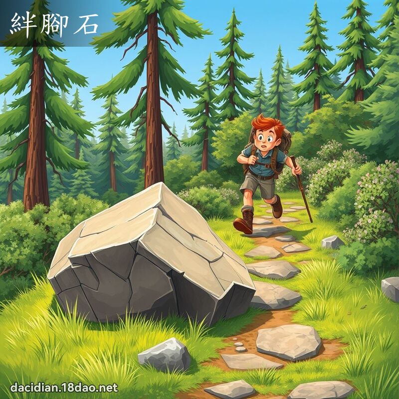 绊脚石 - 国语大辞典配图
