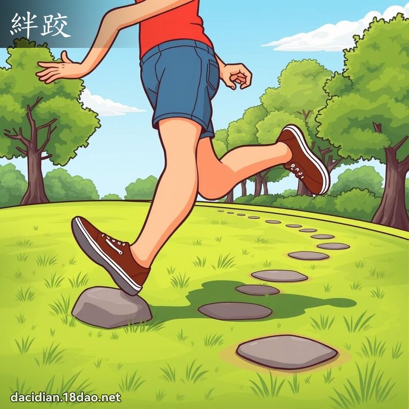 絆跤 - 國語大辭典配圖