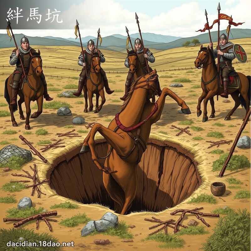 绊马坑 - 国语大辞典配图