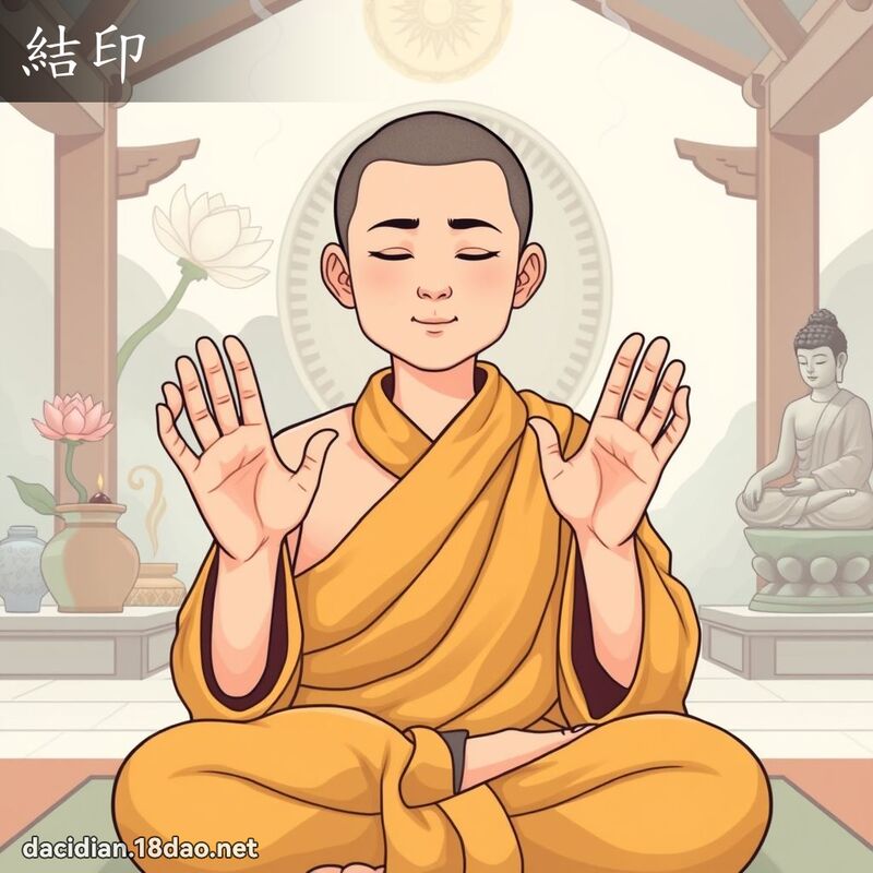 結印 - 國語大辭典配圖