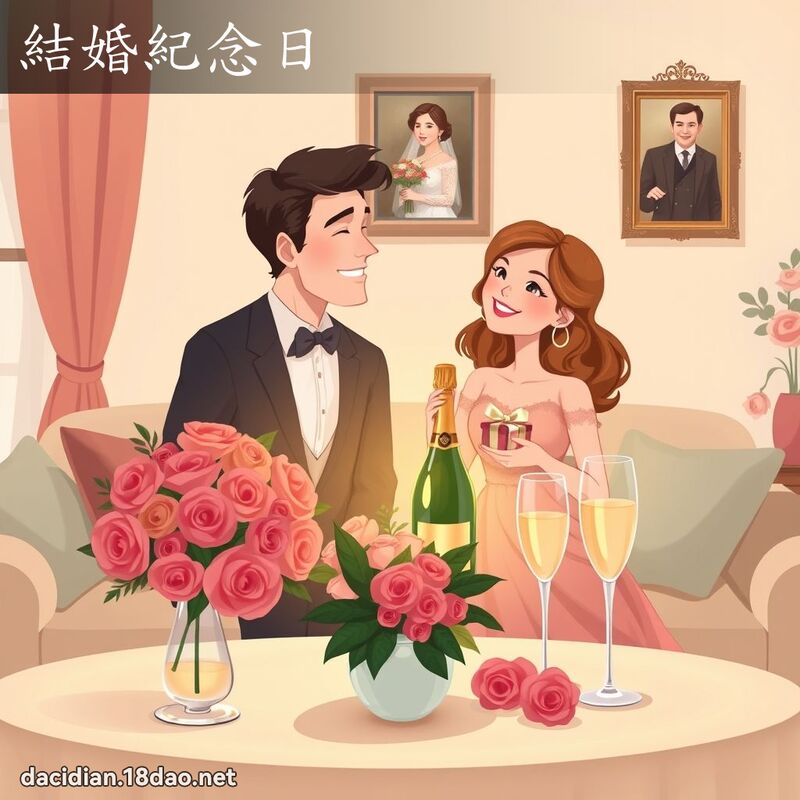 结婚纪念日 - 国语大辞典配图