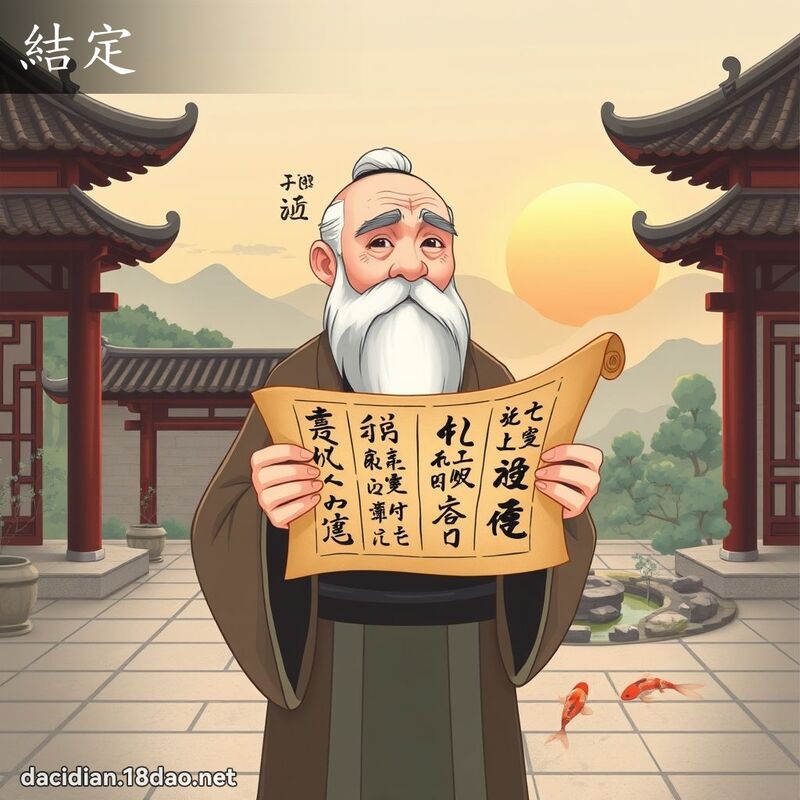 结定 - 国语大辞典配图
