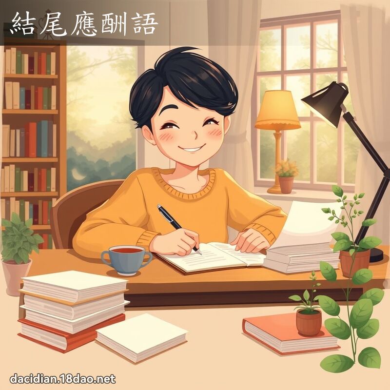結尾應酬語 - 國語大辭典配圖