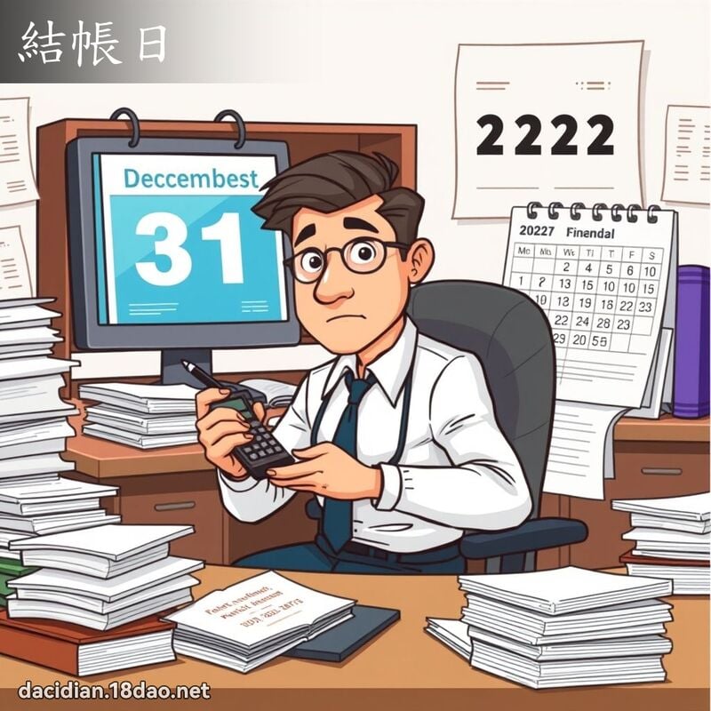 结帐日 - 国语大辞典配图