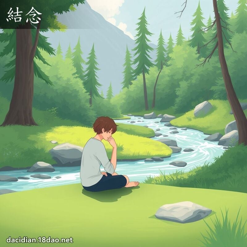 結念 - 國語大辭典配圖