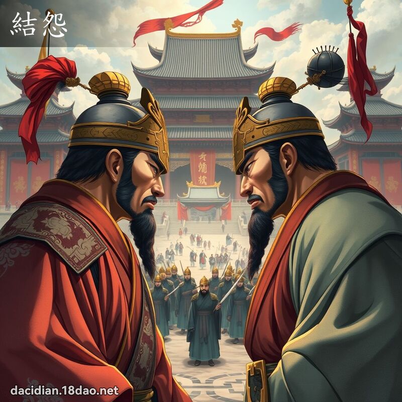結怨 - 國語大辭典配圖