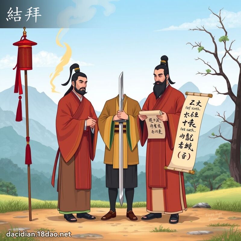 結拜 - 國語大辭典配圖
