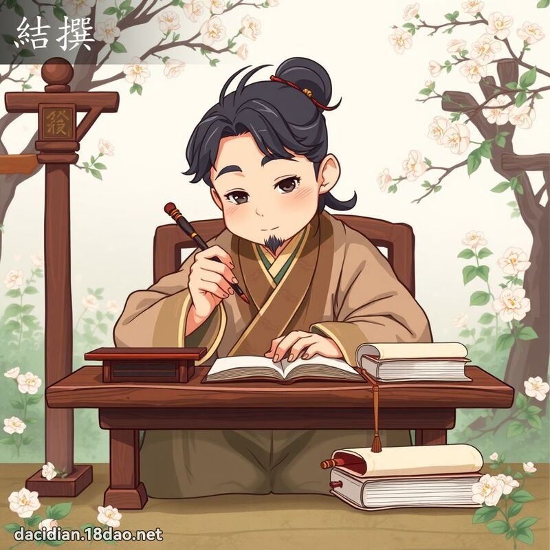 結撰 - 國語大辭典配圖