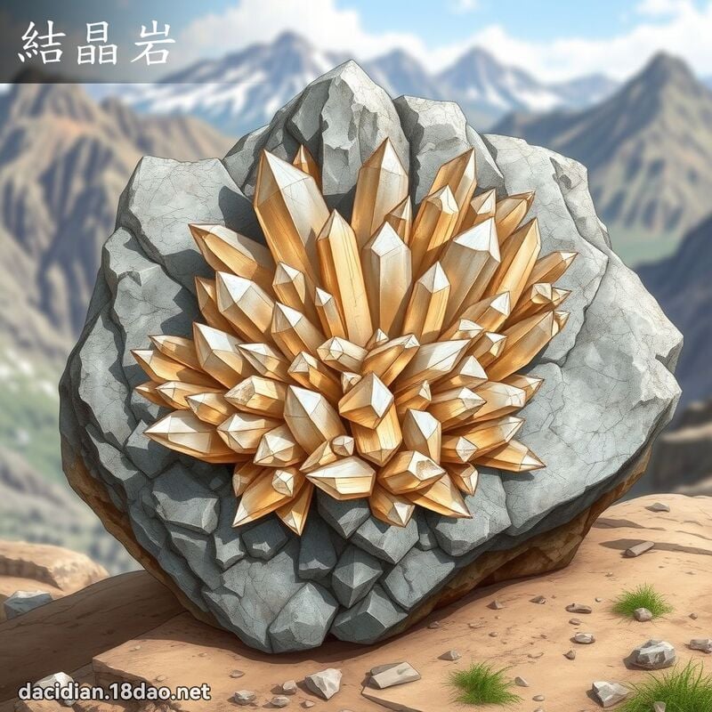 结晶岩 - 国语大辞典配图