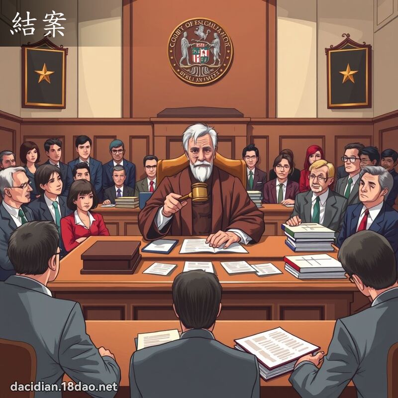 结案 - 国语大辞典配图