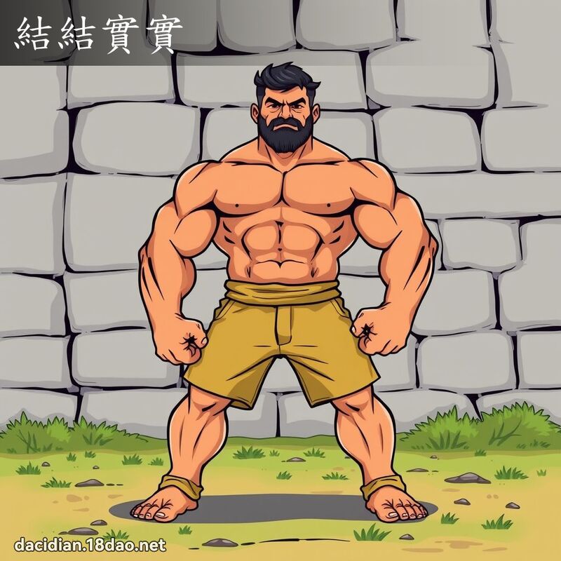 结结实实 - 国语大辞典配图