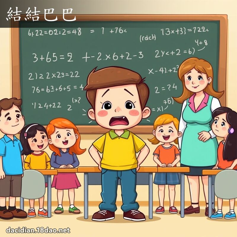 结结巴巴 - 国语大辞典配图