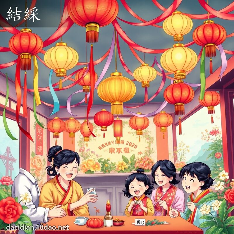 結綵 - 國語大辭典配圖