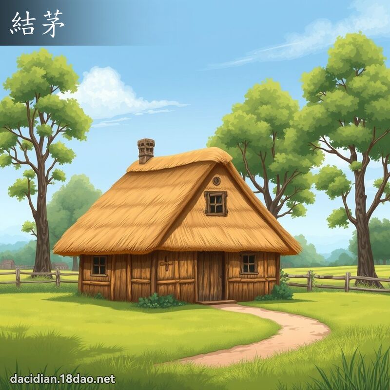 結茅 - 國語大辭典配圖