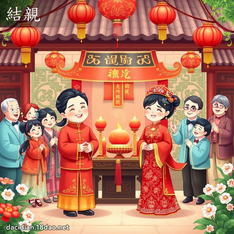 结亲 - 国语大辞典配图
