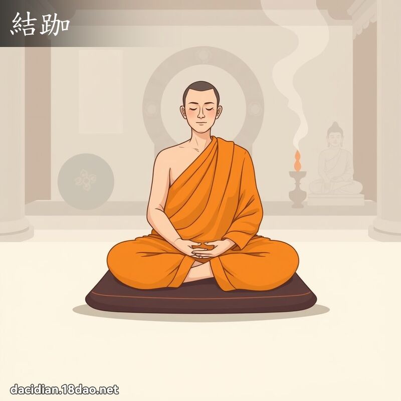 結跏 - 國語大辭典配圖