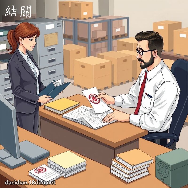 结关 - 国语大辞典配图