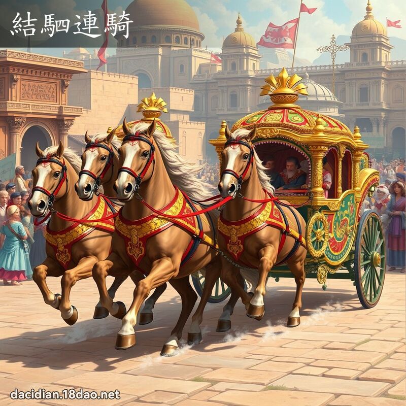 结駟连骑 - 国语大辞典配图