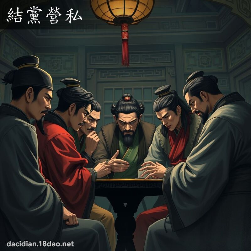 結黨營私 - 國語大辭典配圖