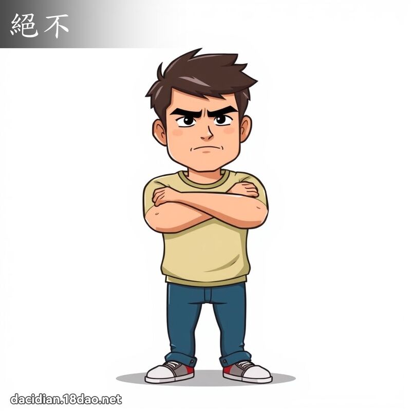 絕不 - 國語大辭典配圖