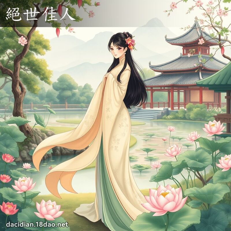 絕世佳人 - 國語大辭典配圖