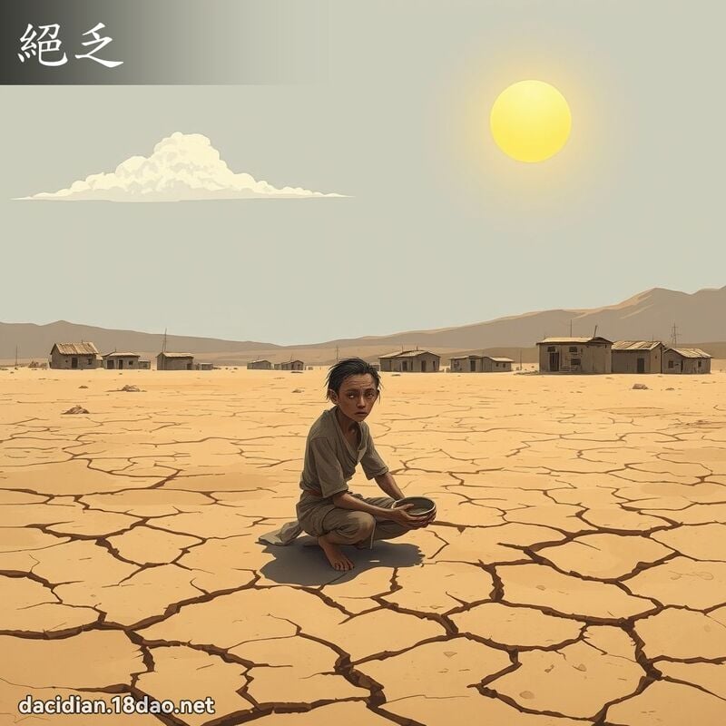 绝乏 - 国语大辞典配图