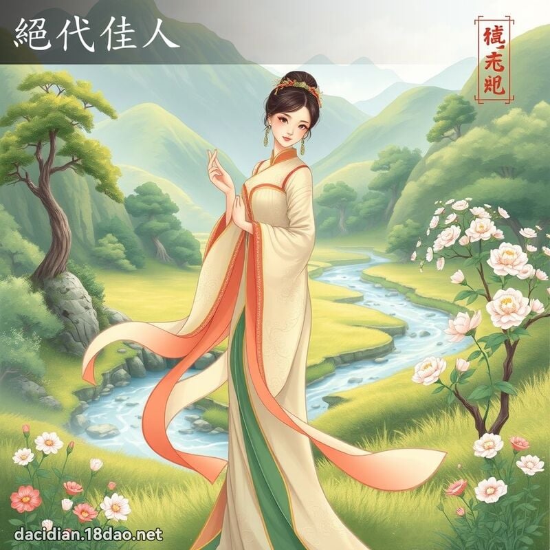 絕代佳人 - 國語大辭典配圖
