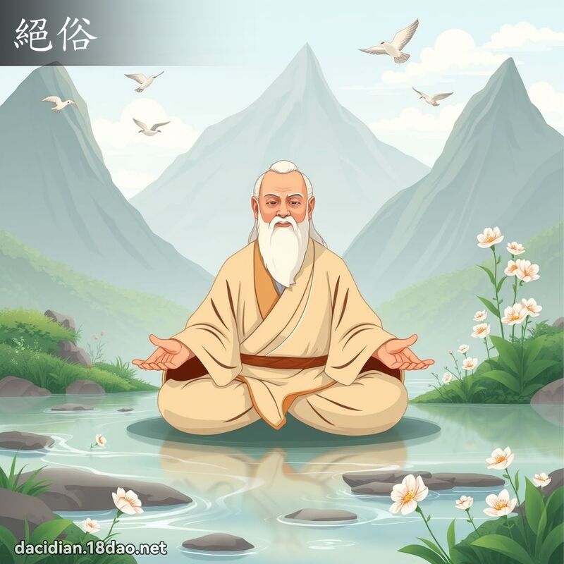 绝俗 - 国语大辞典配图