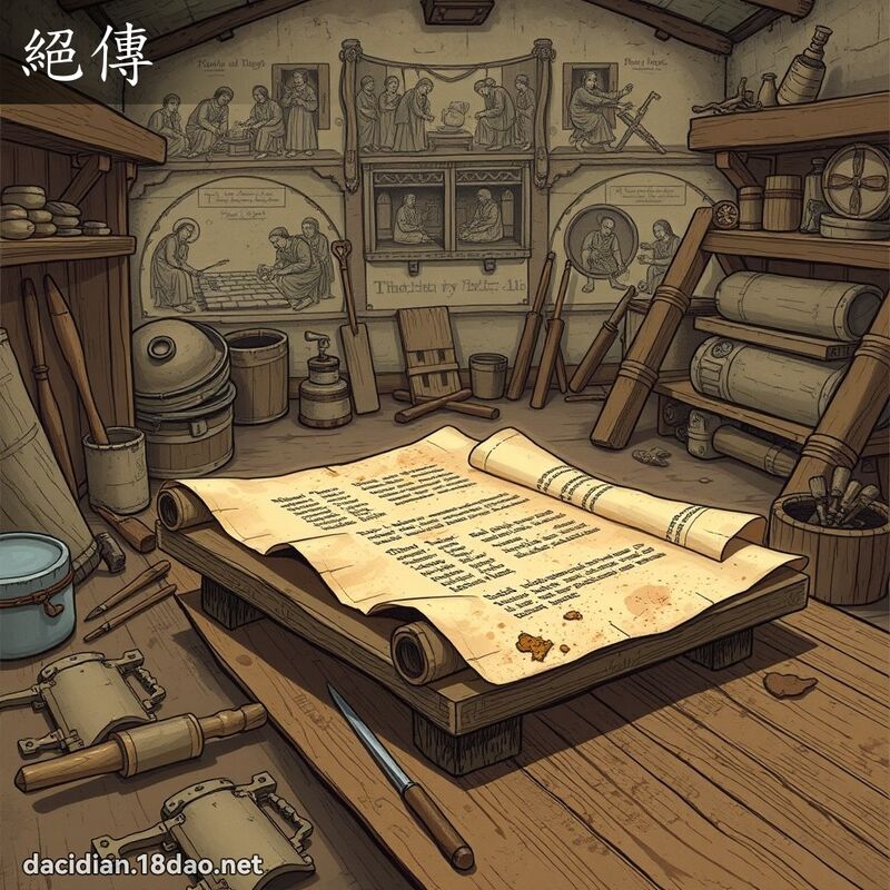 絕傳 - 國語大辭典配圖