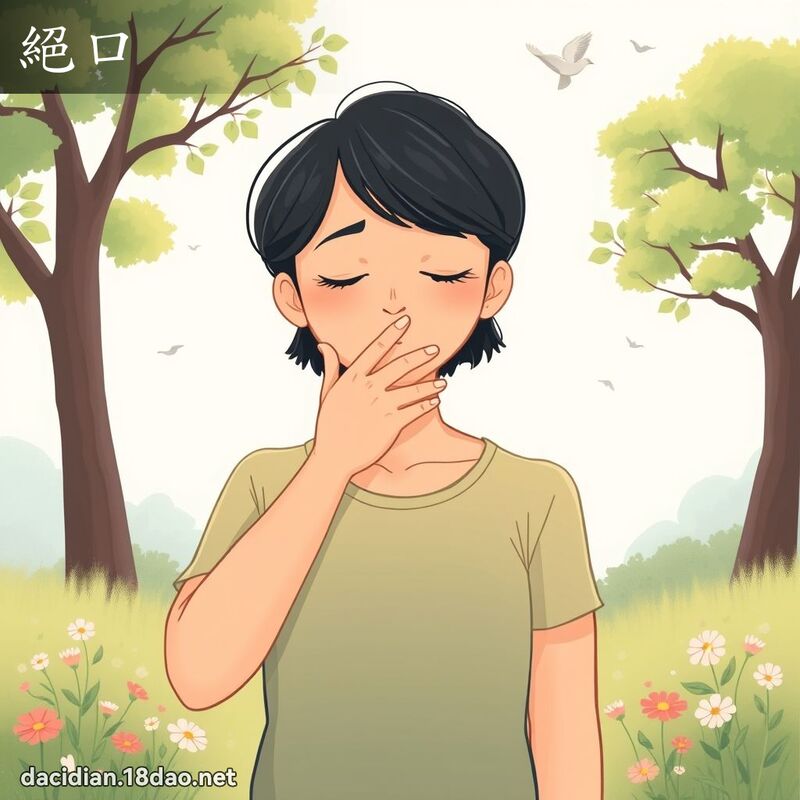 绝口 - 国语大辞典配图